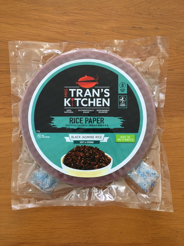 Black jasmine rice paper