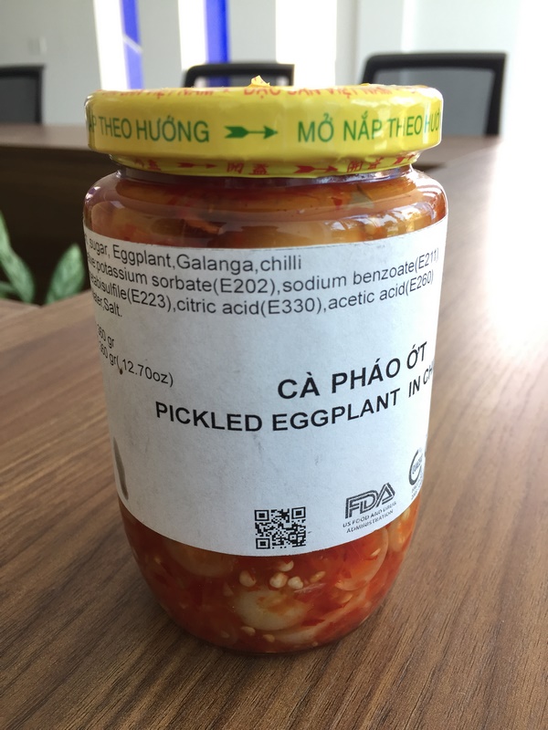 pickled eggplant in chili